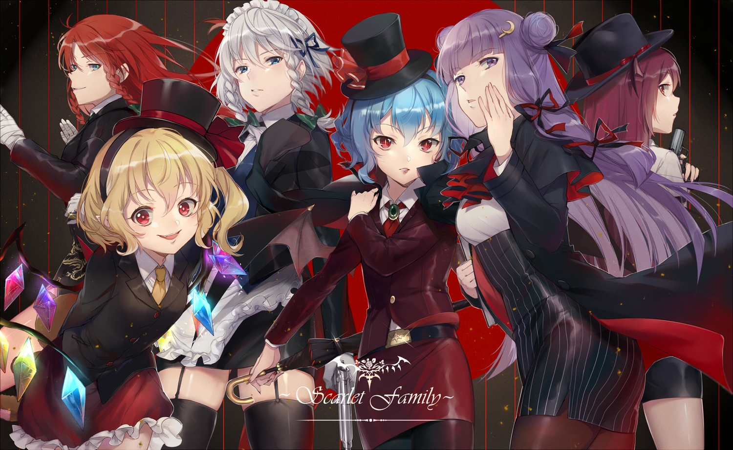 aqua_eyes, aqua_hair, bandage, blonde_hair, bow, braids, ekira_nieto, fang