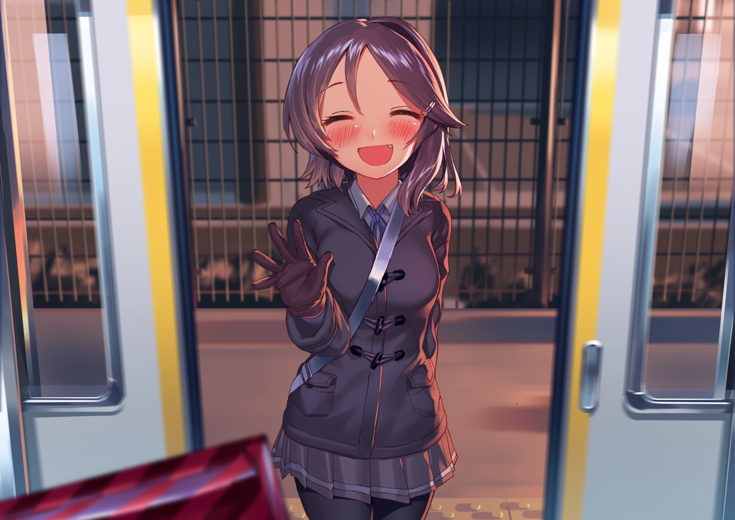 anthropomorphism, blew_andwhite, kantai_collection, kuroshio_(kancolle), valentine