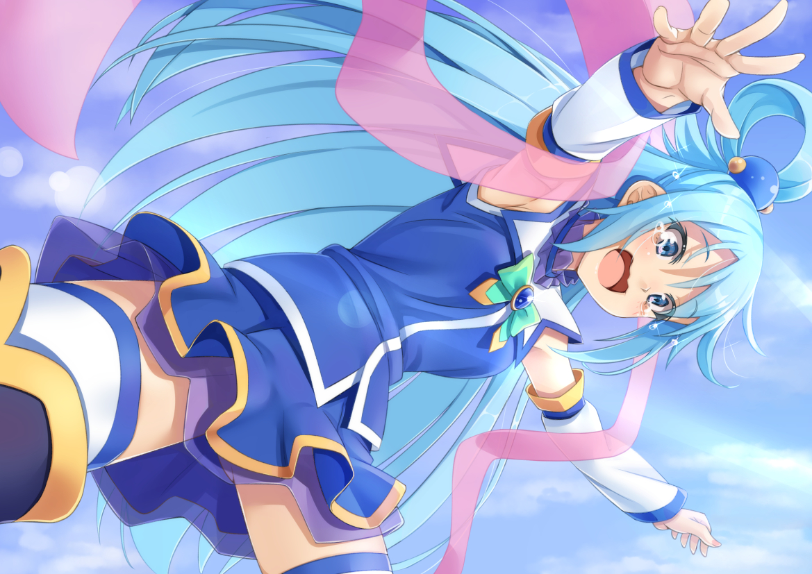 aqua_(konosuba), kono_subarashii_sekai_ni_shukufuku_wo!, miri_(ago550421)