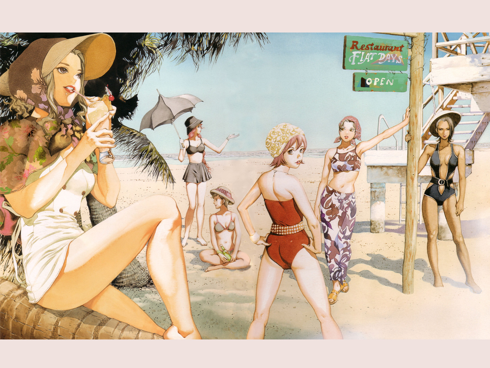 elvy_hadhiyat, hotaru_kim, kamina_ayato, kisaragi_quon, mishima_reika, nanamori_sayoko, rahxephon, shitou_haruka