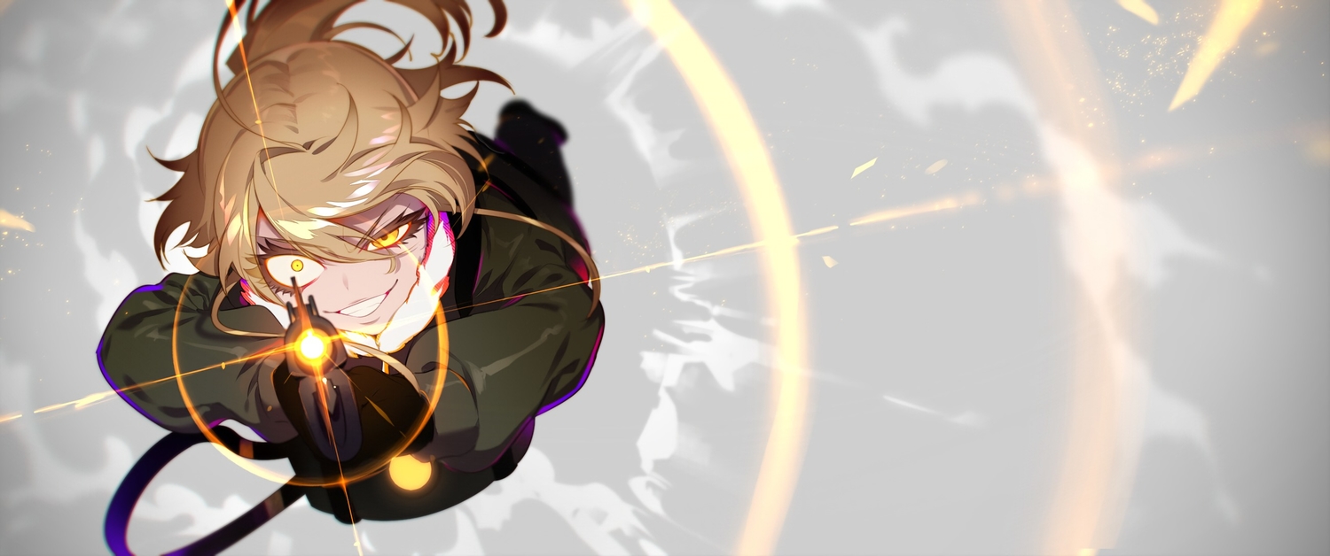blonde_hair, gun, military, short_hair, tagme_(artist), tanya_degurechaff, uniform, waifu2x