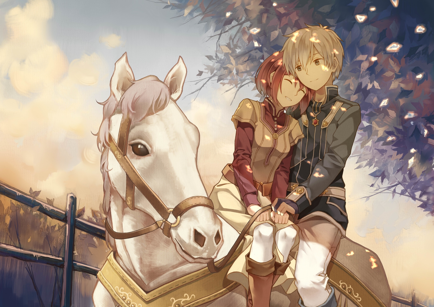 akagami_no_shirayukihime, animal, cheese_kang, horse, male, shirayuki_(akagami_no_shirayukihime), zen_wistalia