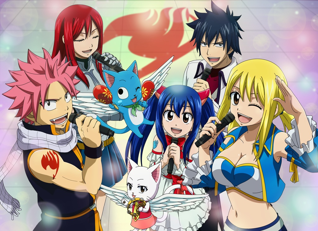 animal, armor, black_hair, blonde_hair, blue_hair, bluesnowcat, breasts, brown_eyes