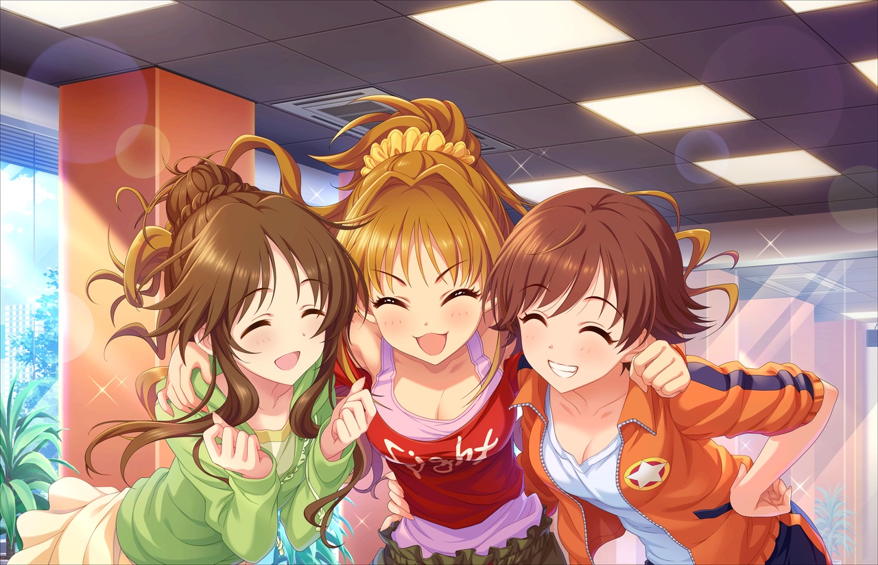 annin_doufu, hino_akane_(idolmaster), honda_mio, idolmaster, idolmaster_cinderella_girls, idolmaster_cinderella_girls_starlight_stage, takamori_aiko