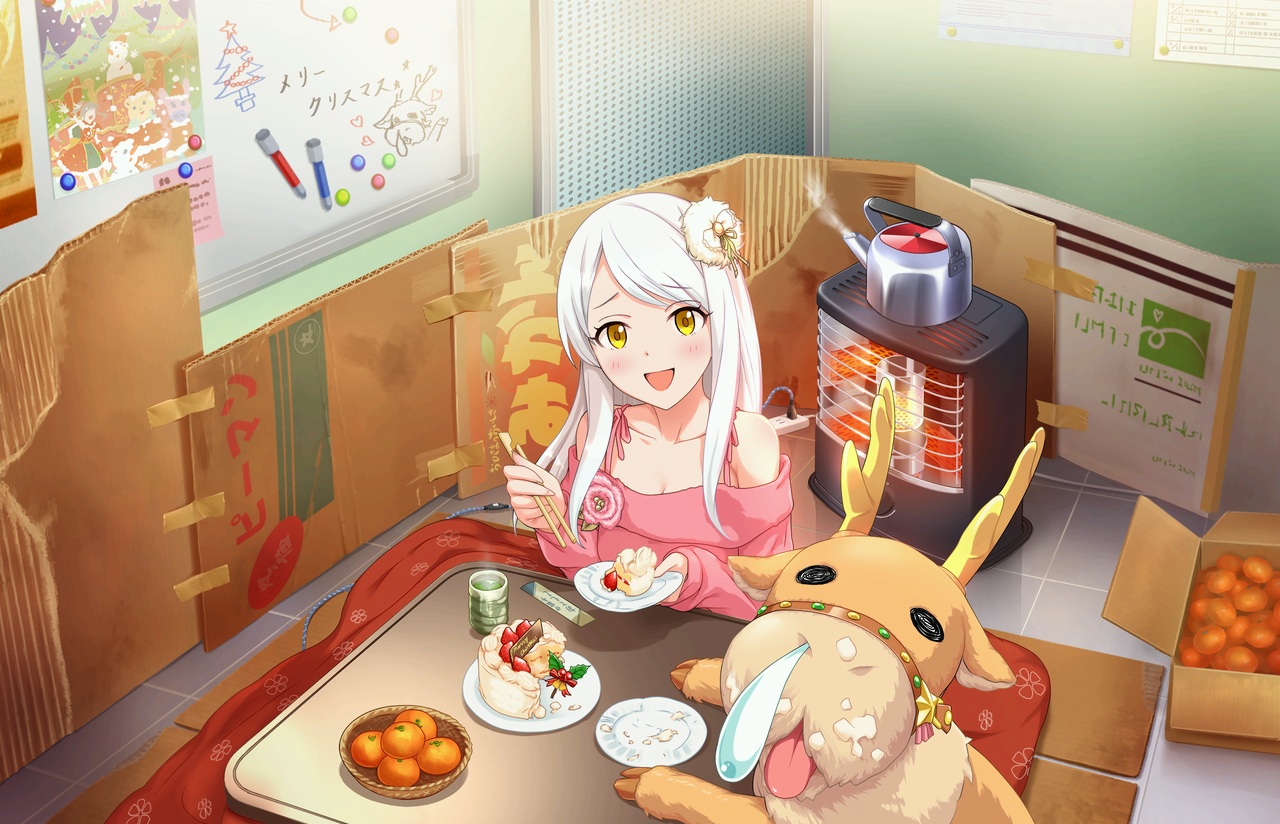 animal, annin_doufu, bow, cake, christmas, eve_santaclaus, food, fruit