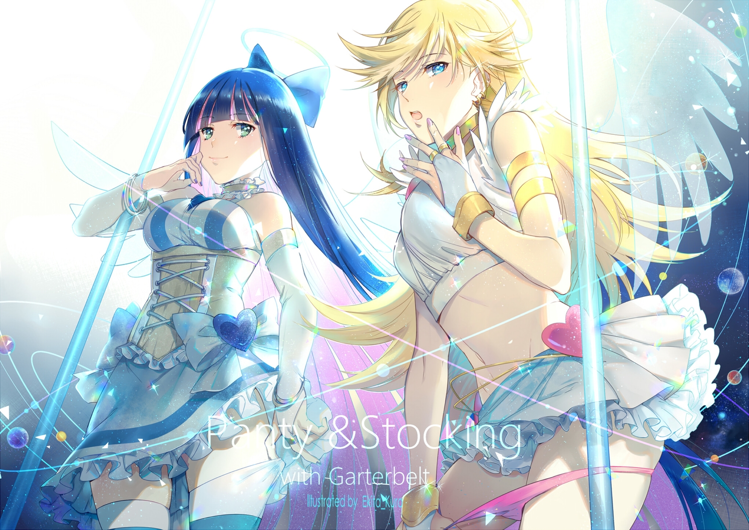 ekita_kuro, panty_(character), panty_&_stocking_with_garterbelt, stocking_(character)