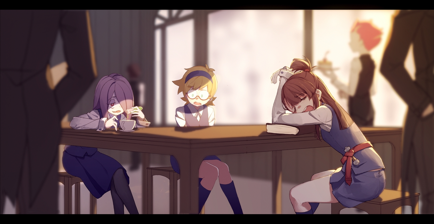 kagari_atsuko, little_witch_academia, lotte_yanson, qiong_sheng, sucy_manbavaran