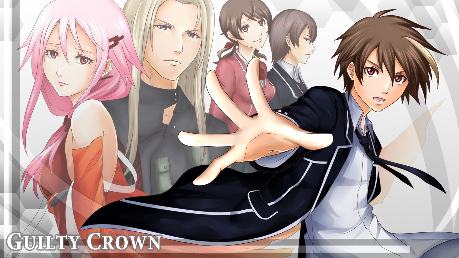 brown_eyes, brown_hair, group, guilty_crown, long_hair, male, menjou_hare, ouma_shu