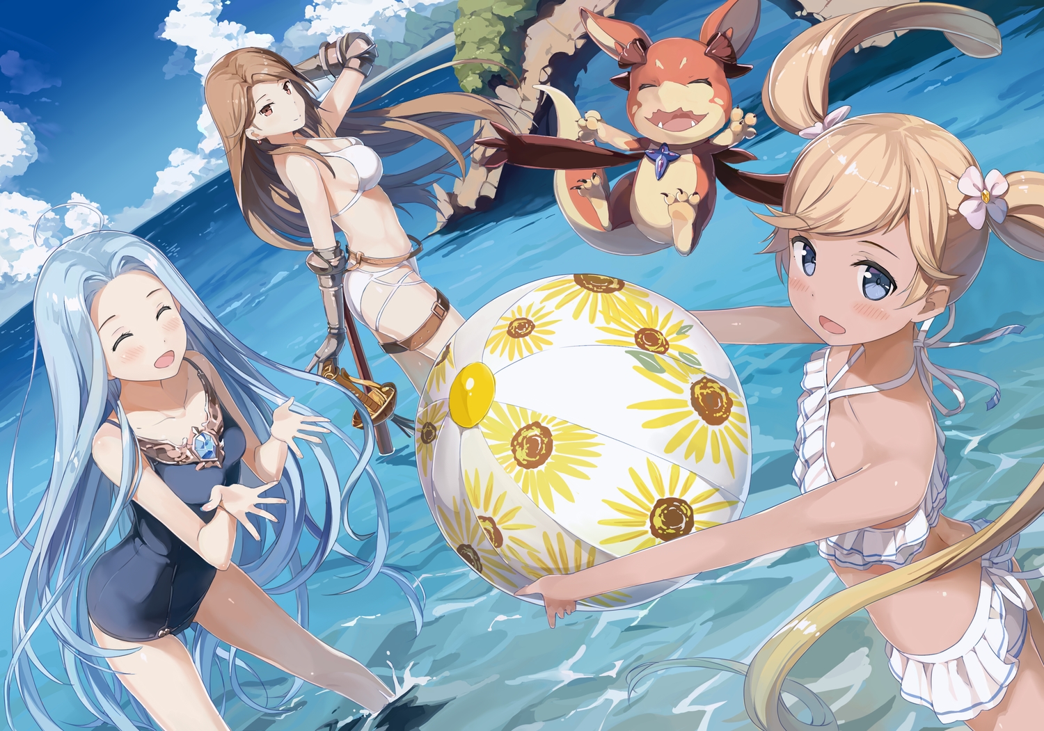 granblue_fantasy, io_euclase, kantoku, katalina_aryze, lyria_(granblue_fantasy), vee_(granblue_fantasy)