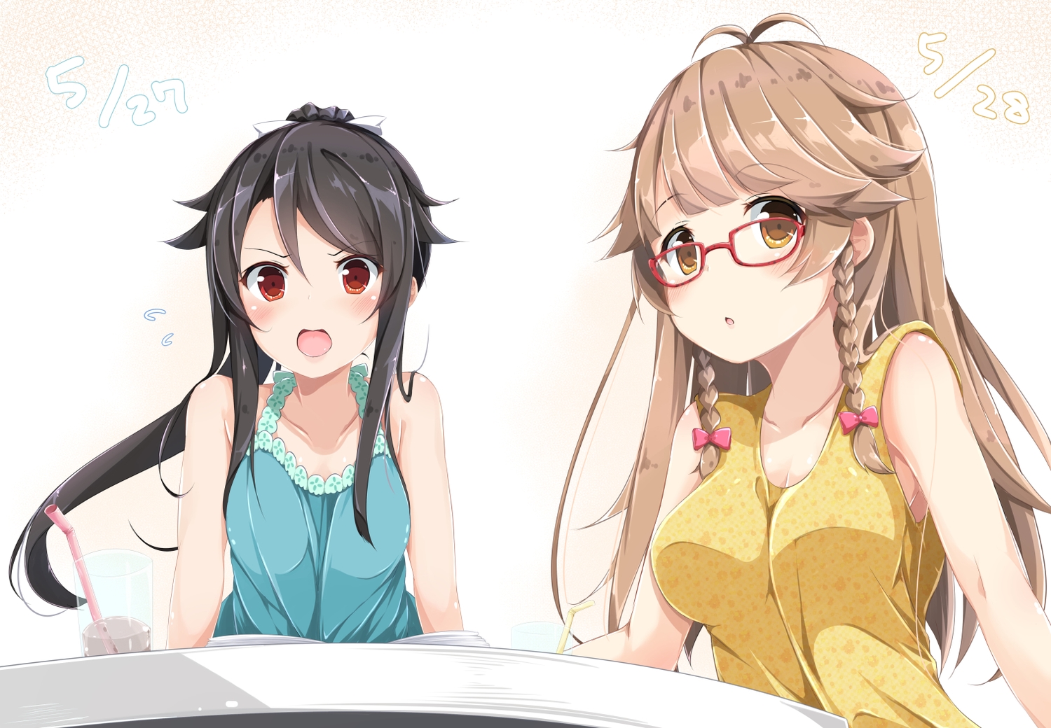 high_school_fleet, munetani_mashiro, nosa_kouko, pirason