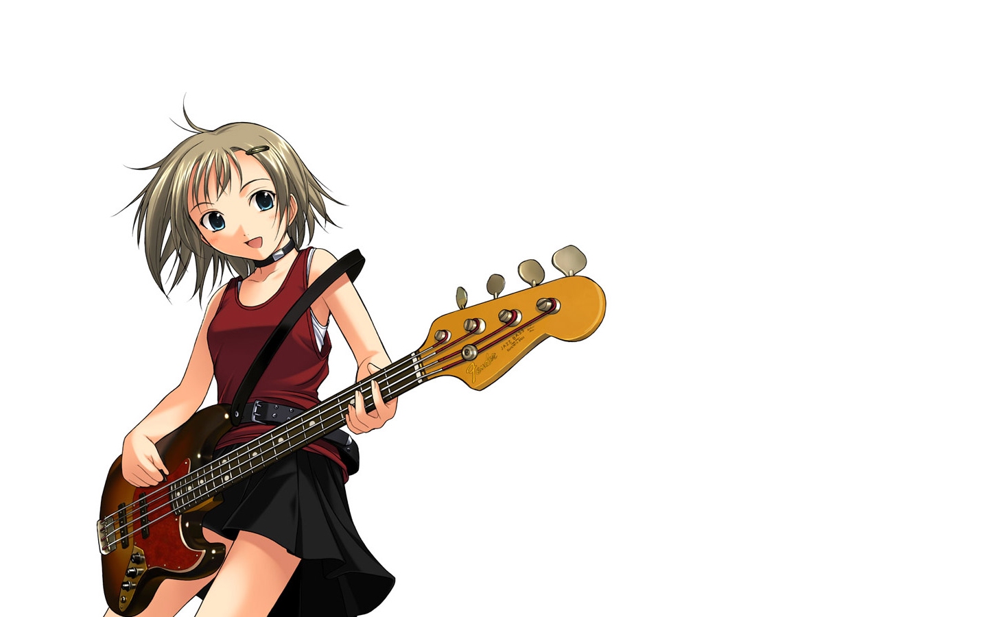 guitar, honda_naoki, instrument, white
