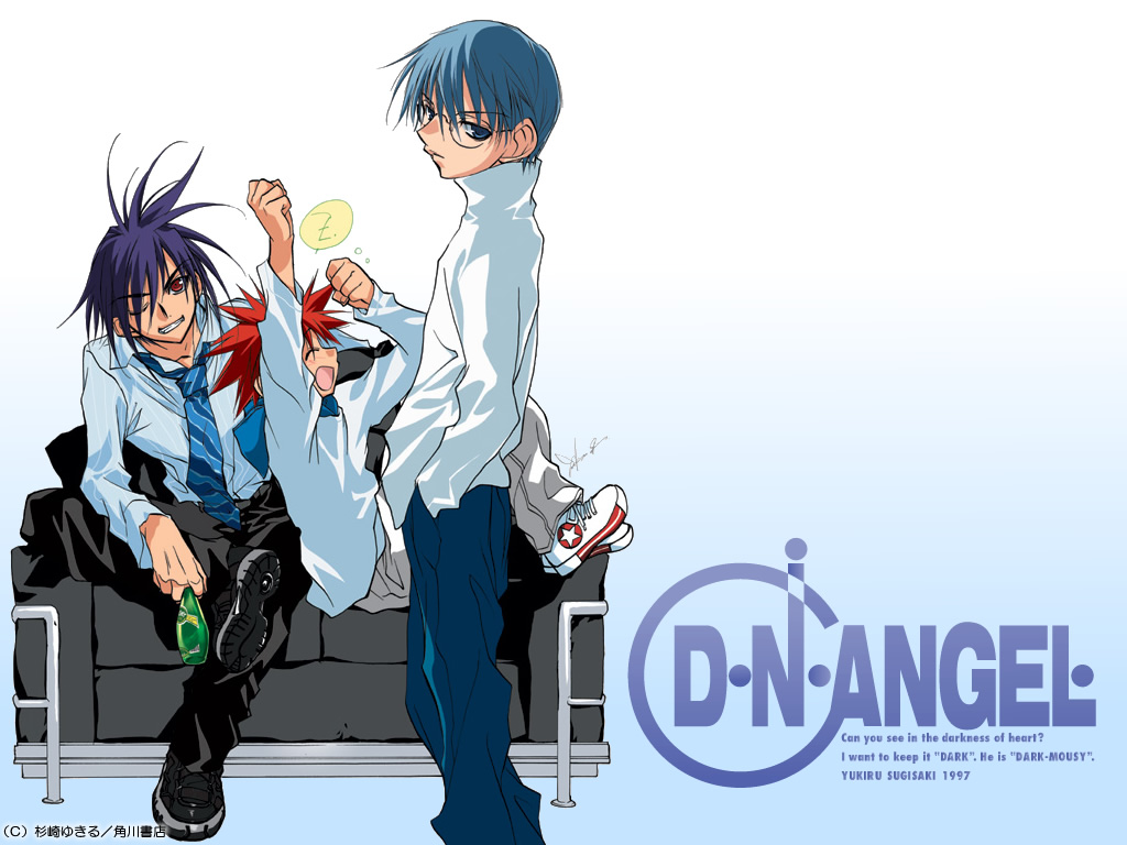 dark_mousy, dnangel, hiwatari_satoshi, niwa_daisuke, red_hair, sugisaki_yukiru, tie, white