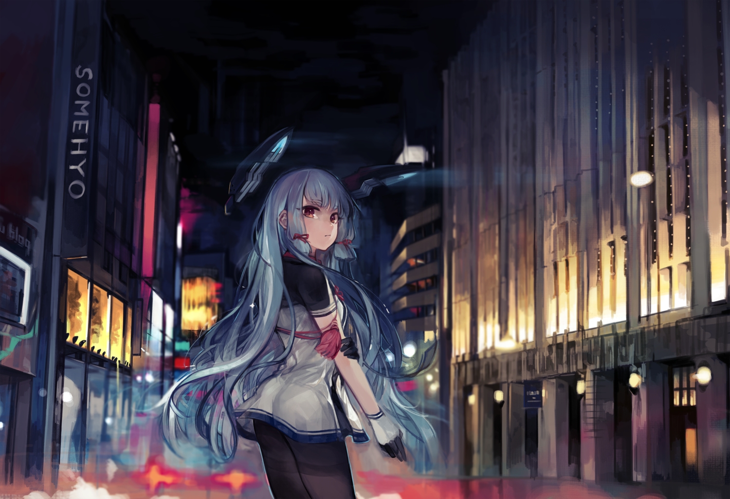 aika_warasu, anthropomorphism, kantai_collection, murakumo_(kancolle)