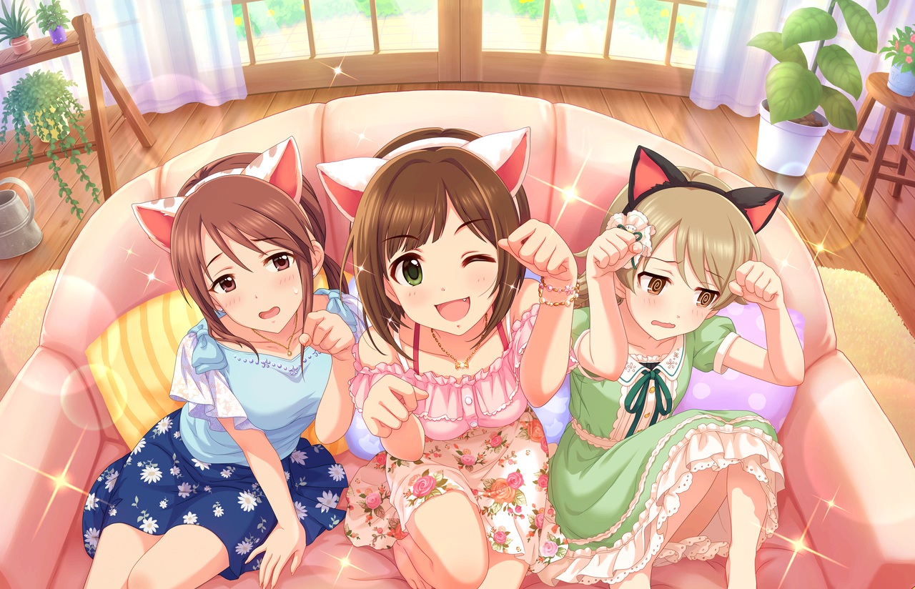 animal_ears, annin_doufu, catgirl, idolmaster, idolmaster_cinderella_girls, idolmaster_cinderella_girls_starlight_stage, maekawa_miku, mifune_miyu
