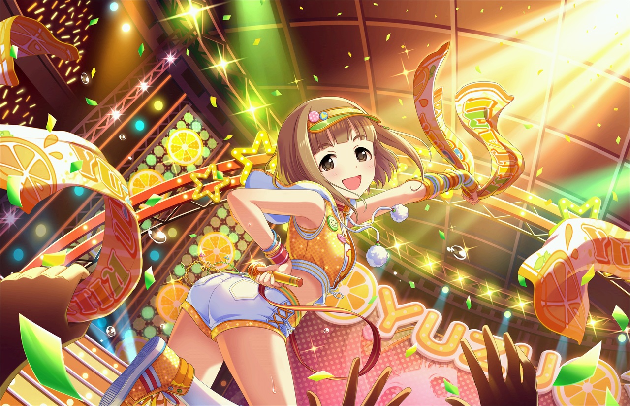 annin_doufu, ass, brown_eyes, brown_hair, hat, hood, idolmaster, idolmaster_cinderella_girls