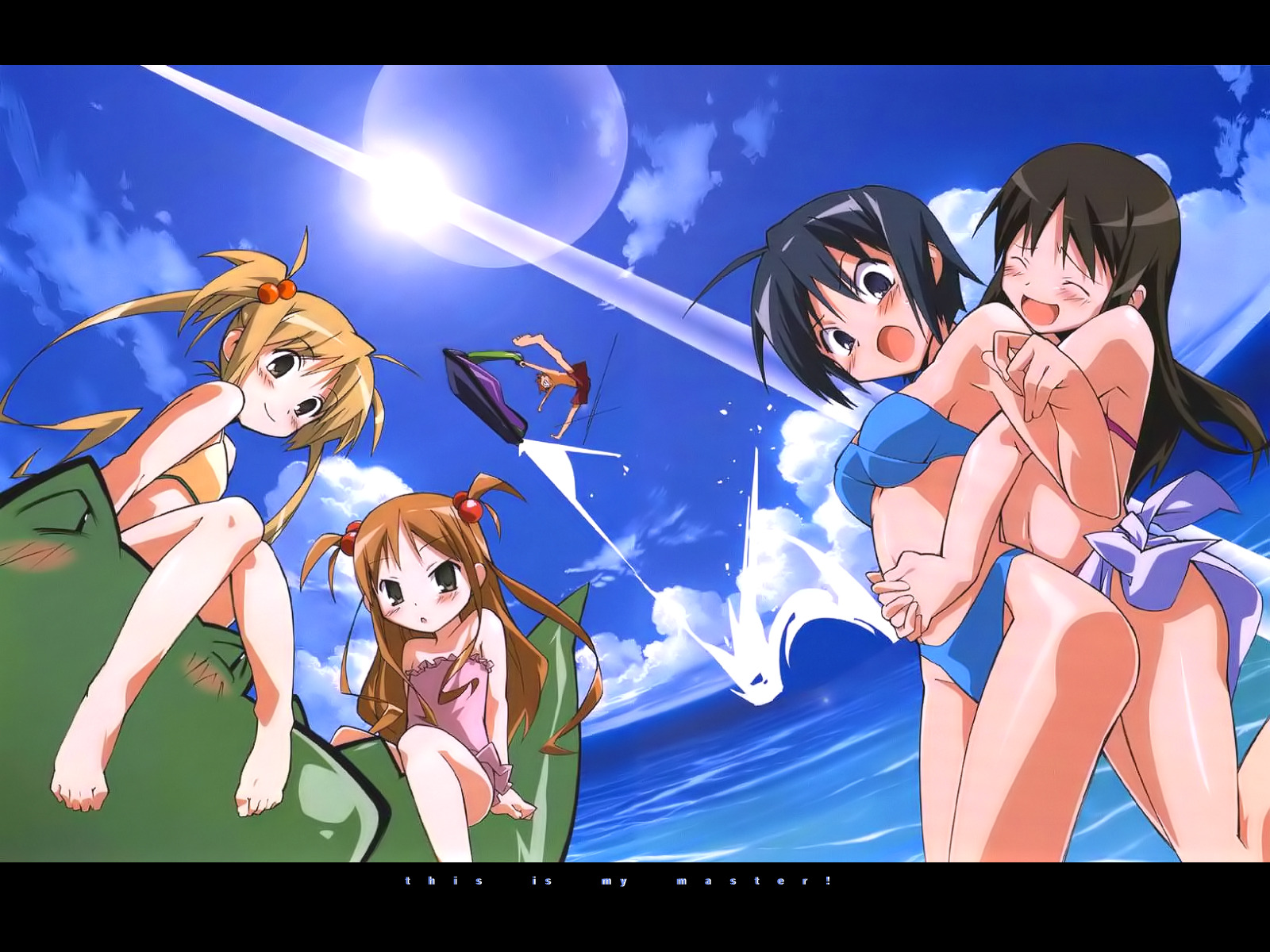 bikini, hug, kore_ga_watashi_no_goshujin-sama, kurauchi_anna, nakabayashi_yoshitaka, pochi, sawatari_izumi, sawatari_karin