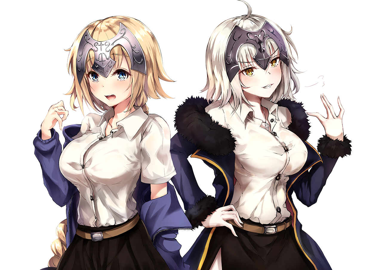 aqua_eyes, blonde_hair, braids, breasts, fate/apocrypha, fate/grand_order, fate_(series), headdress