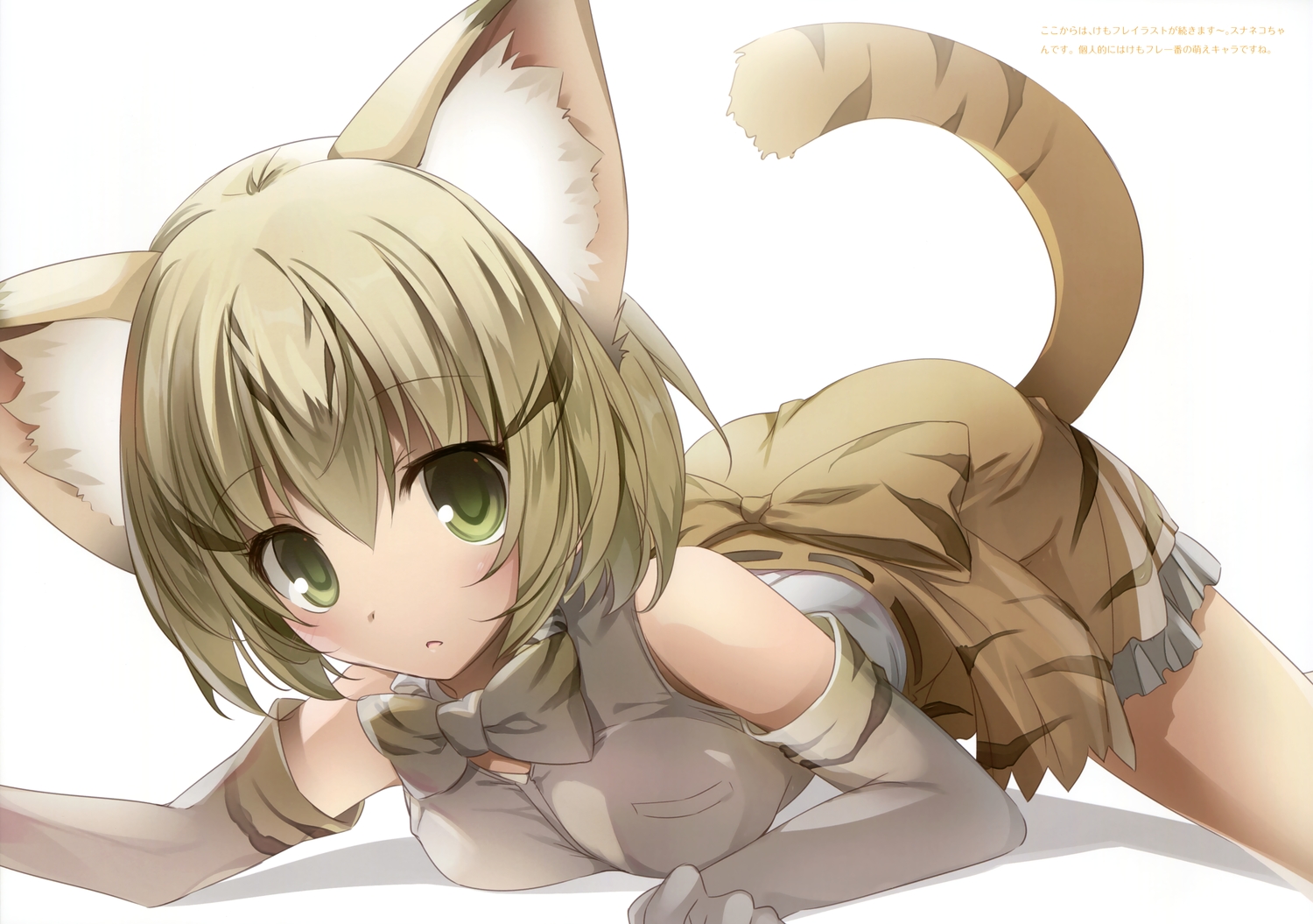 animal_ears, anthropomorphism, bow, breasts, catgirl, close, elbow_gloves, gloves