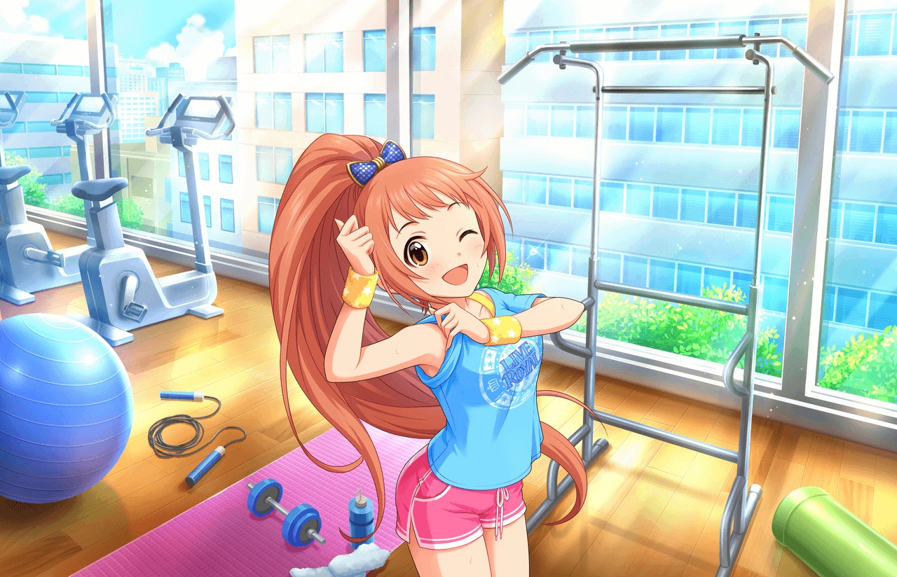 annin_doufu, ball, brown_eyes, building, city, idolmaster, idolmaster_cinderella_girls, idolmaster_cinderella_girls_starlight_stage