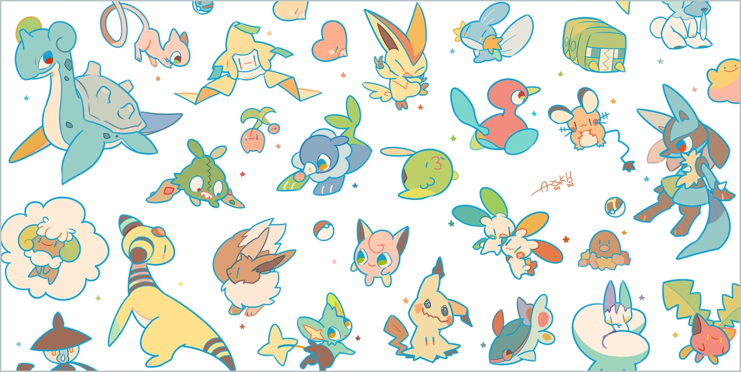 ampharos, charjabug, cherubi, cubchoo, dedenne, diglett, ditto, eevee