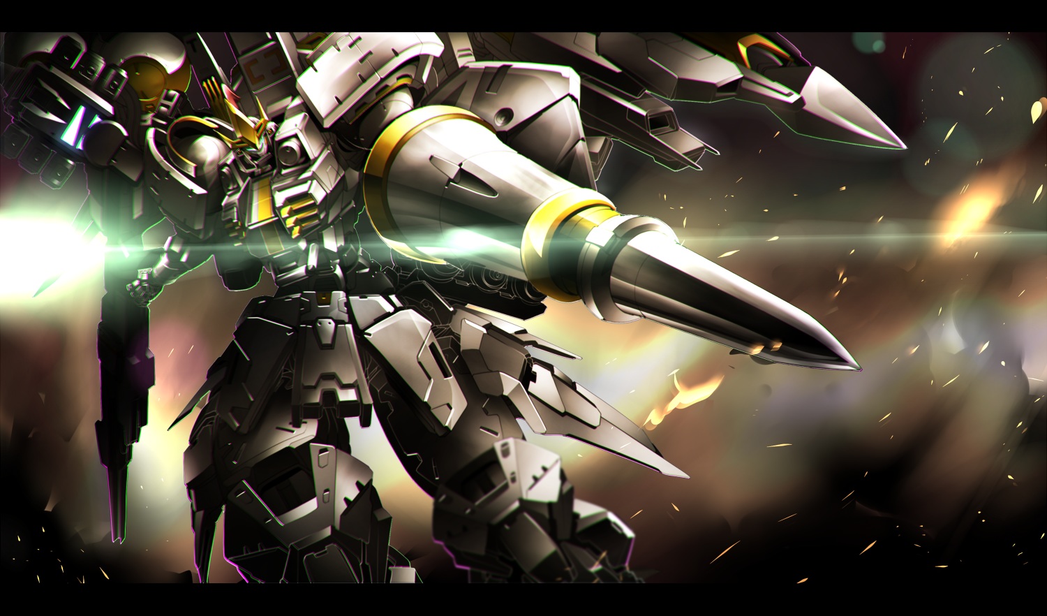 gomi_kushige, mecha, mobile_suit_gundam, robot, weapon