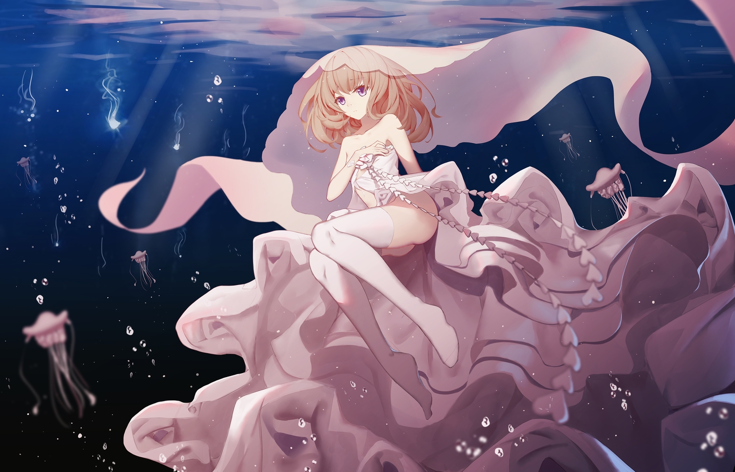 asa_ni_haru, noah_fantasy, underwater, water
