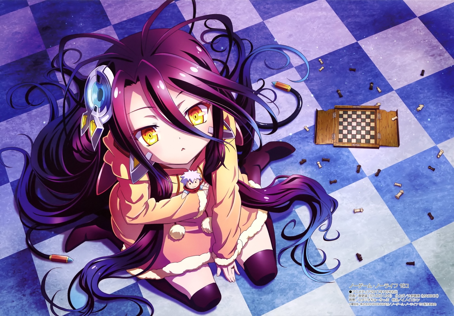 boots, loli, long_hair, no_game_no_life, purple_hair, shuvi_dola, tagme_(artist), yellow_eyes