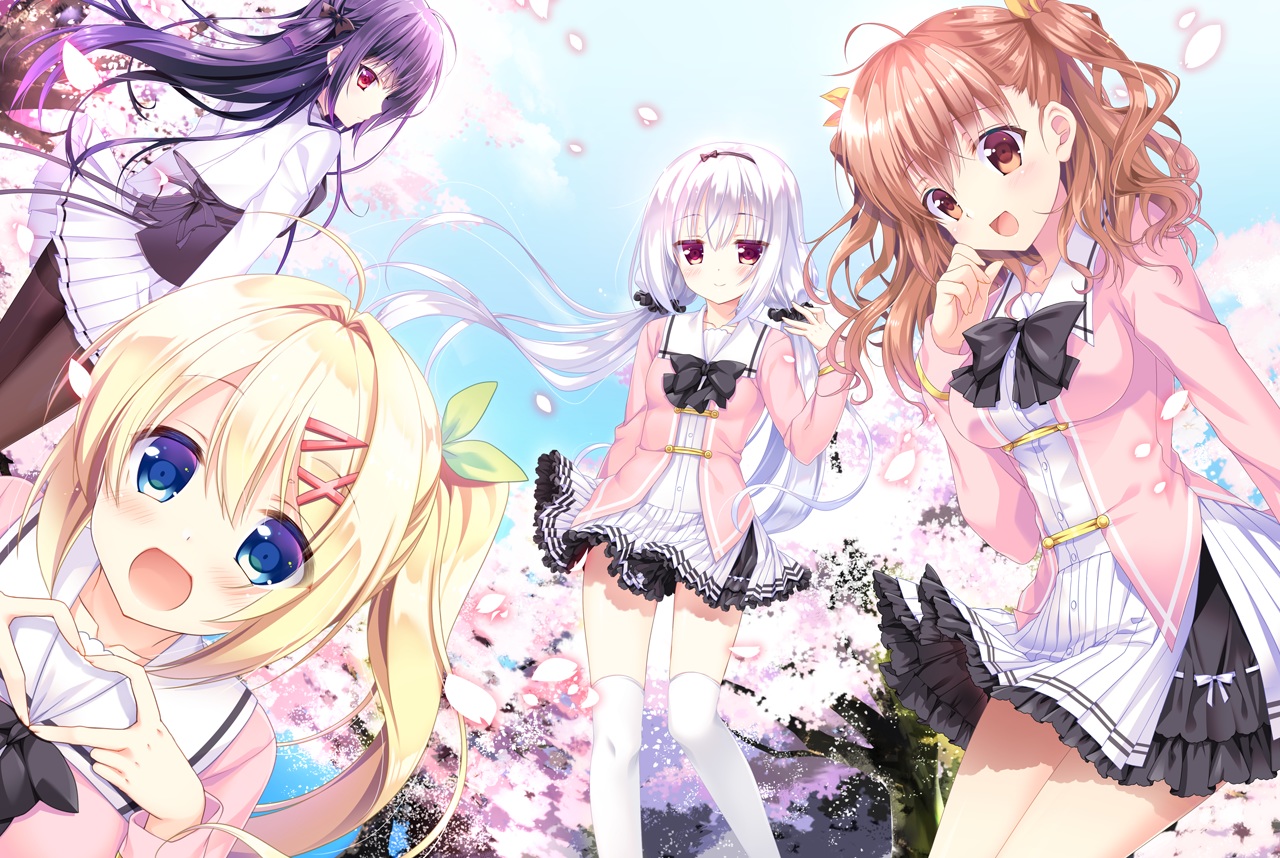 game_cg, hatsushiba_chitose, ichiri, kamikawa_saya, mizutani_yoshino, sakura_hanpen, sakura_hitohira_koi_moyou, takazawa_miaya