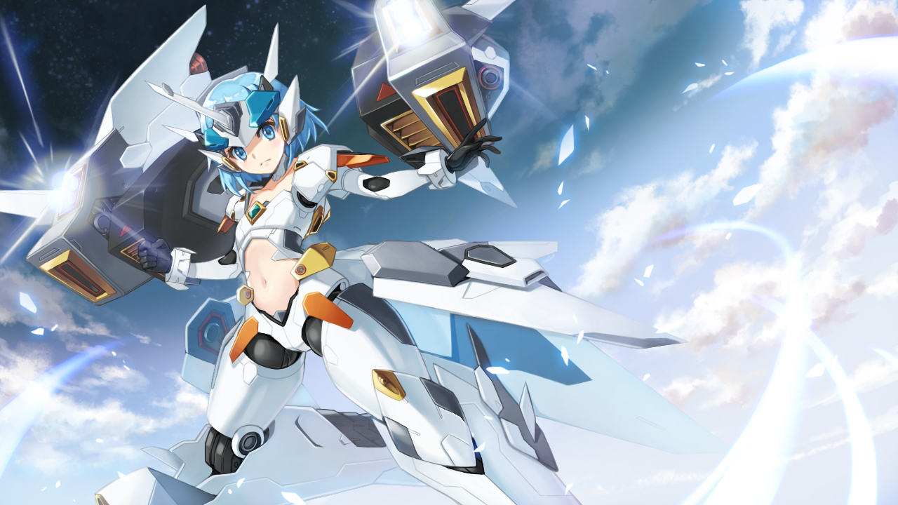aqua_eyes, aqua_hair, mechagirl, original, short_hair, shuen
