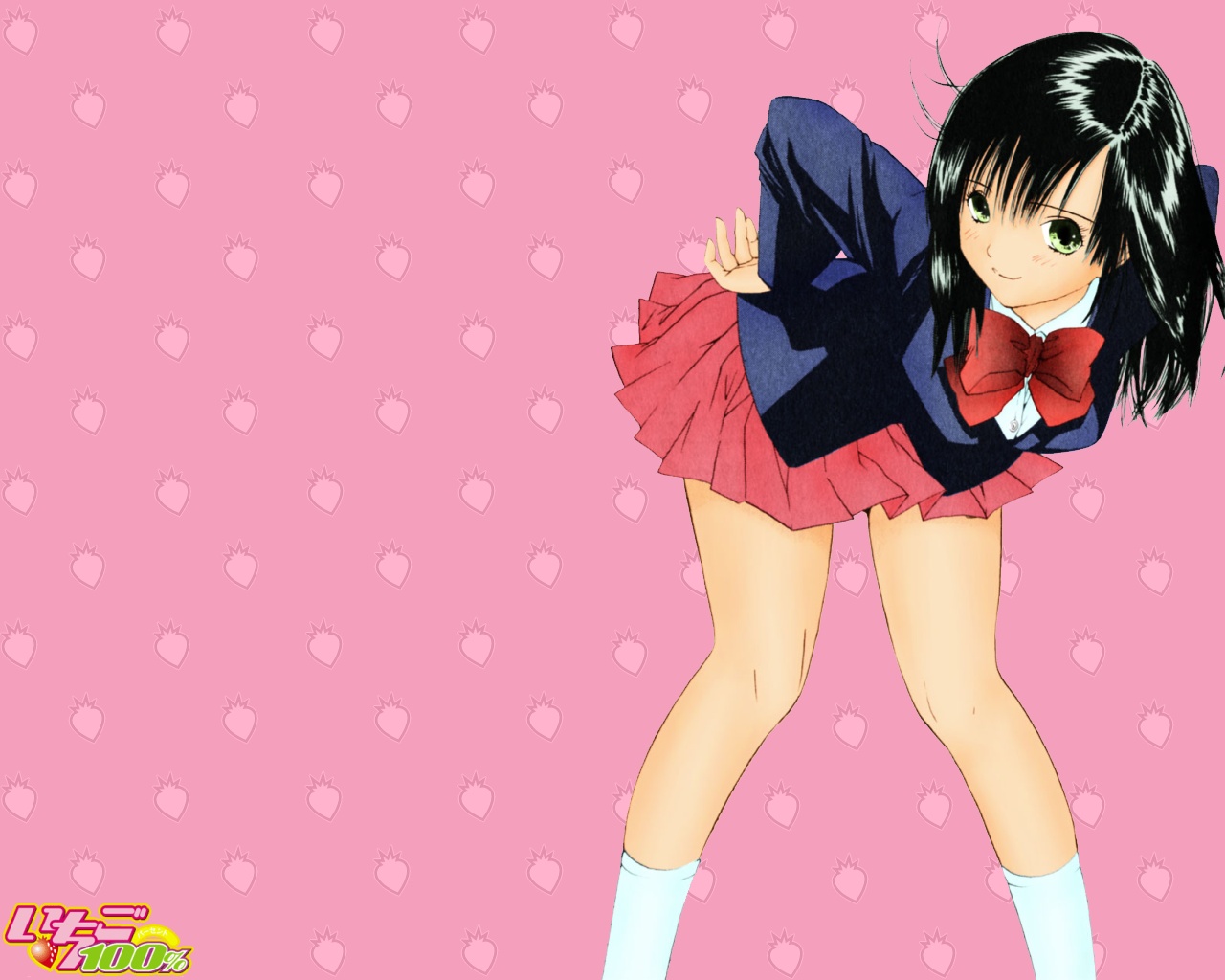 black_hair, ichigo_100, school_uniform, toujou_aya