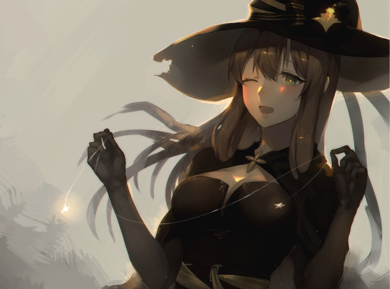 ajirui, anthropomorphism, girls_frontline, halloween, springfield_(girls_frontline)