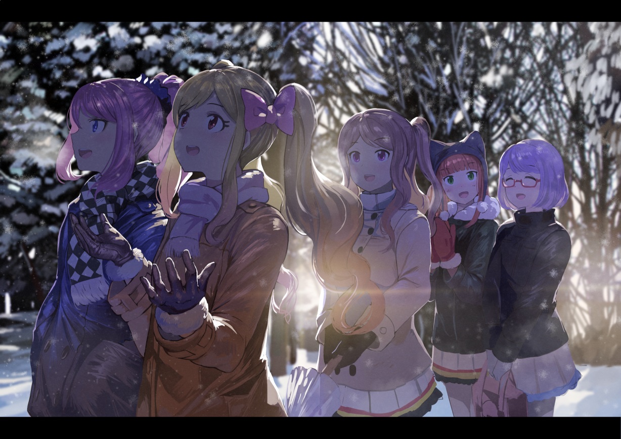 aikatsu!, animal_ears, blonde_hair, blue_eyes, bow, brown_eyes, glasses, gloves