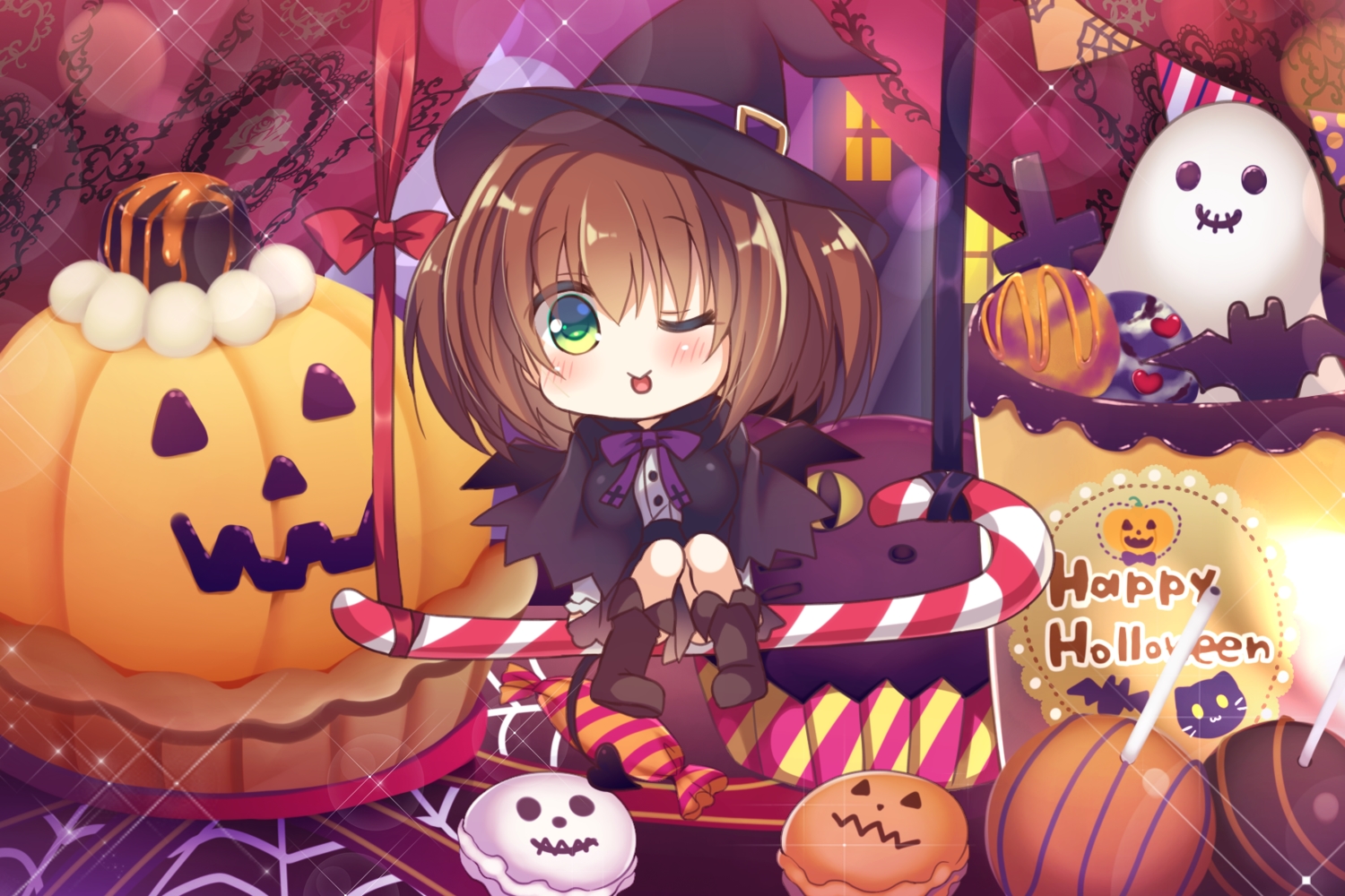 animal, aoki_kaede, bat, blush, book, boots, bow, brown_hair
