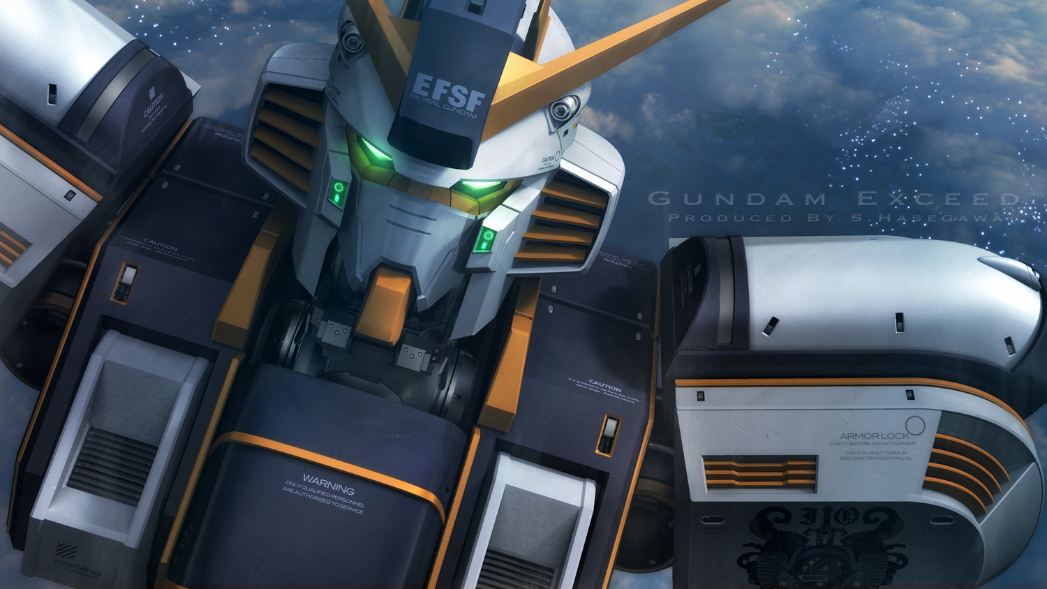 close, mecha, mobile_suit_gundam, mobile_suit_gundam_thunderbolt, robot, s.hasegawa, watermark