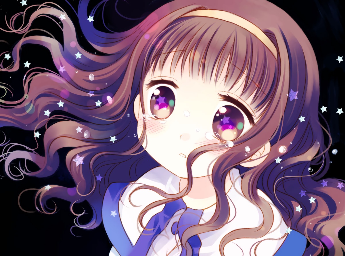 blush, brown_eyes, brown_hair, close, headband, higanbana_no_saku_yoru_ni, kusunoki_midori, loli