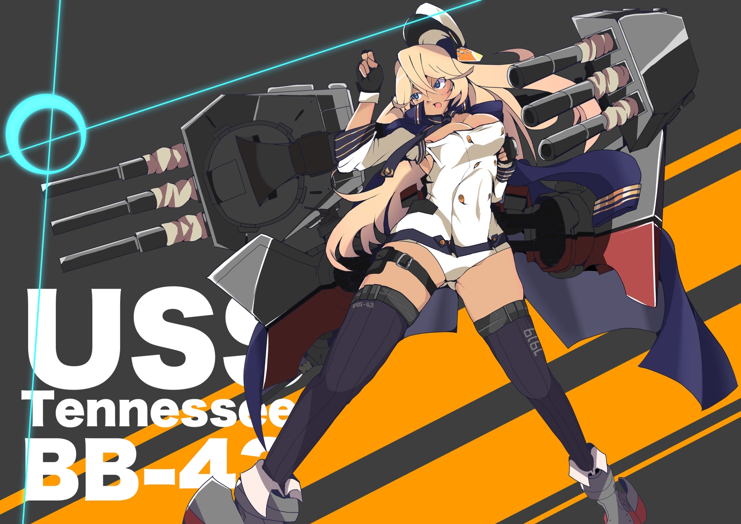 anthropomorphism, azur_lane, blonde_hair, blue_eyes, breasts, hat, ibuibu_gakogako, long_hair
