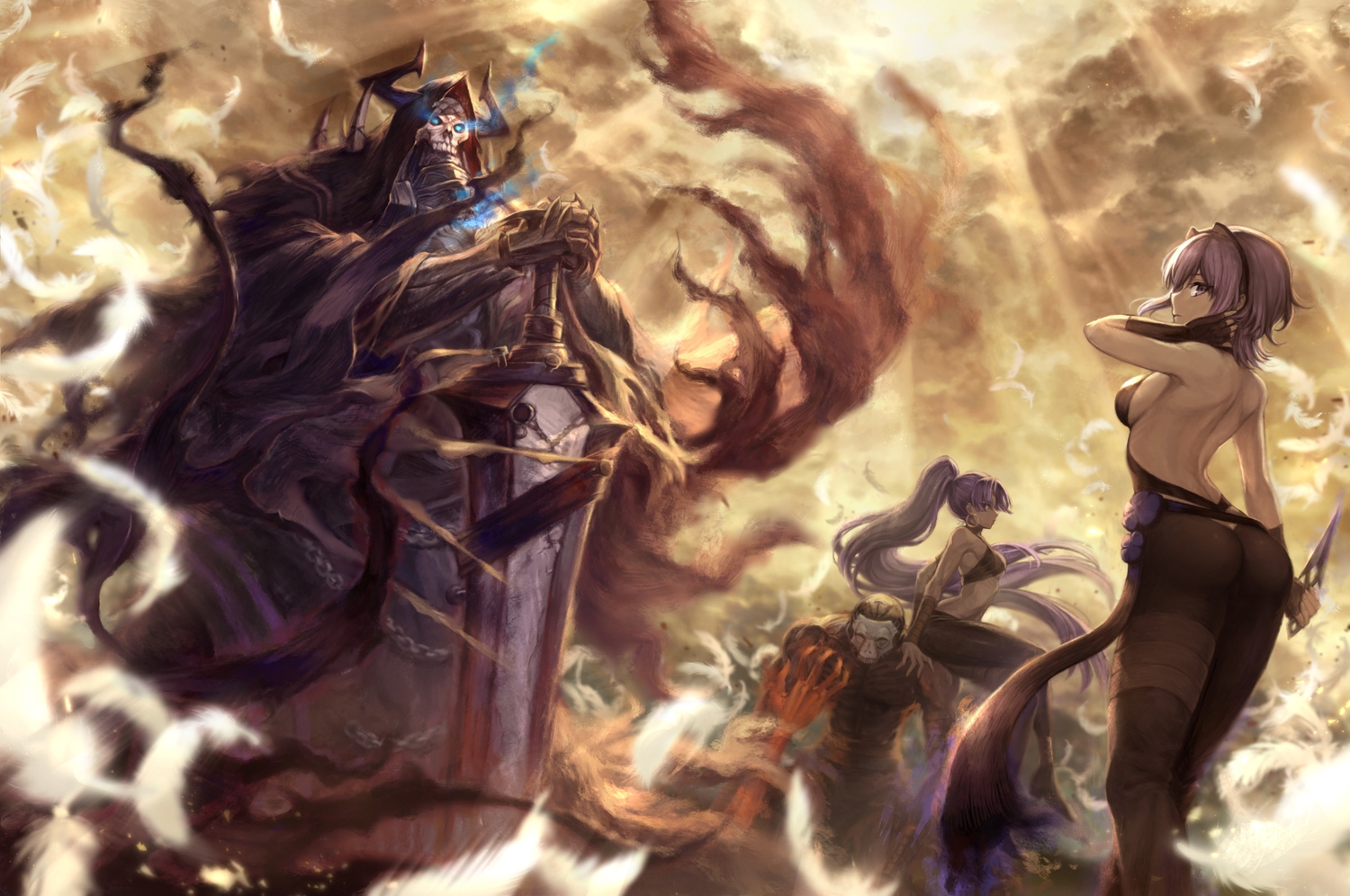 cursed_arm_hassan, fate/grand_order, fate_(series), group, hassan_of_serenity, hundred-faced_hassan, king_hassan, mashu_003