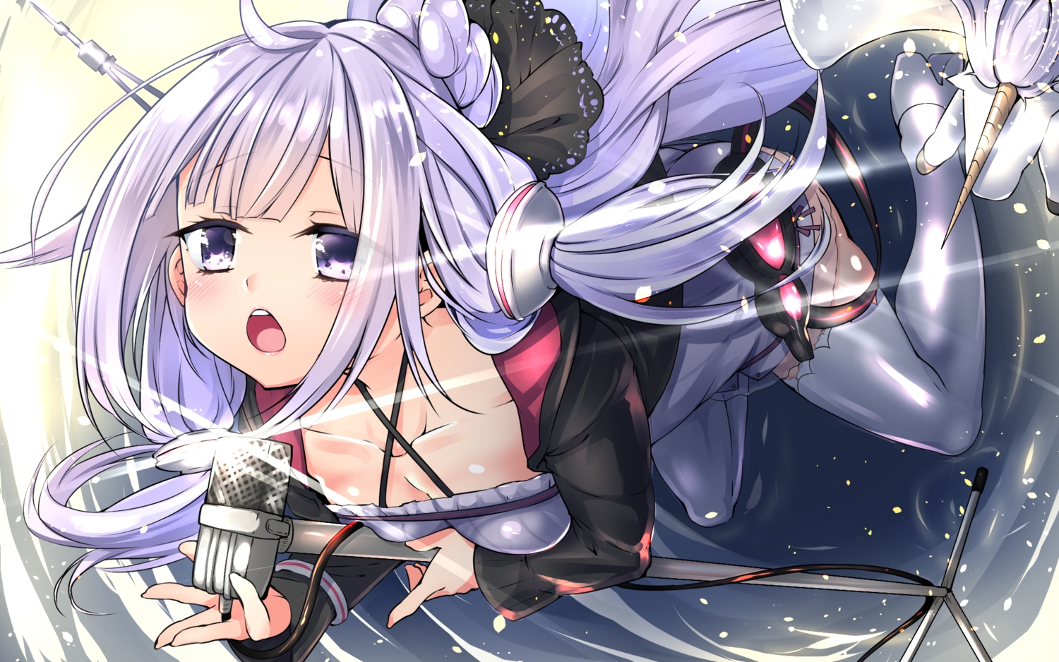 animal, anthropomorphism, azur_lane, breasts, cleavage, cosplay, horse, long_hair