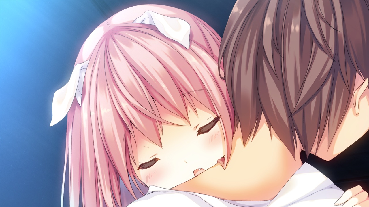 aisia_mayfield, animal_ears, brown_hair, close, fang, game_cg, karakara, karakara_2