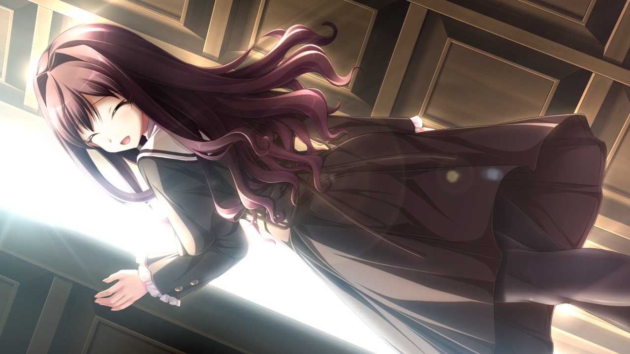 akasabi_risa, akio, aoi_tori, blush, brown_hair, game_cg, long_hair, pantyhose