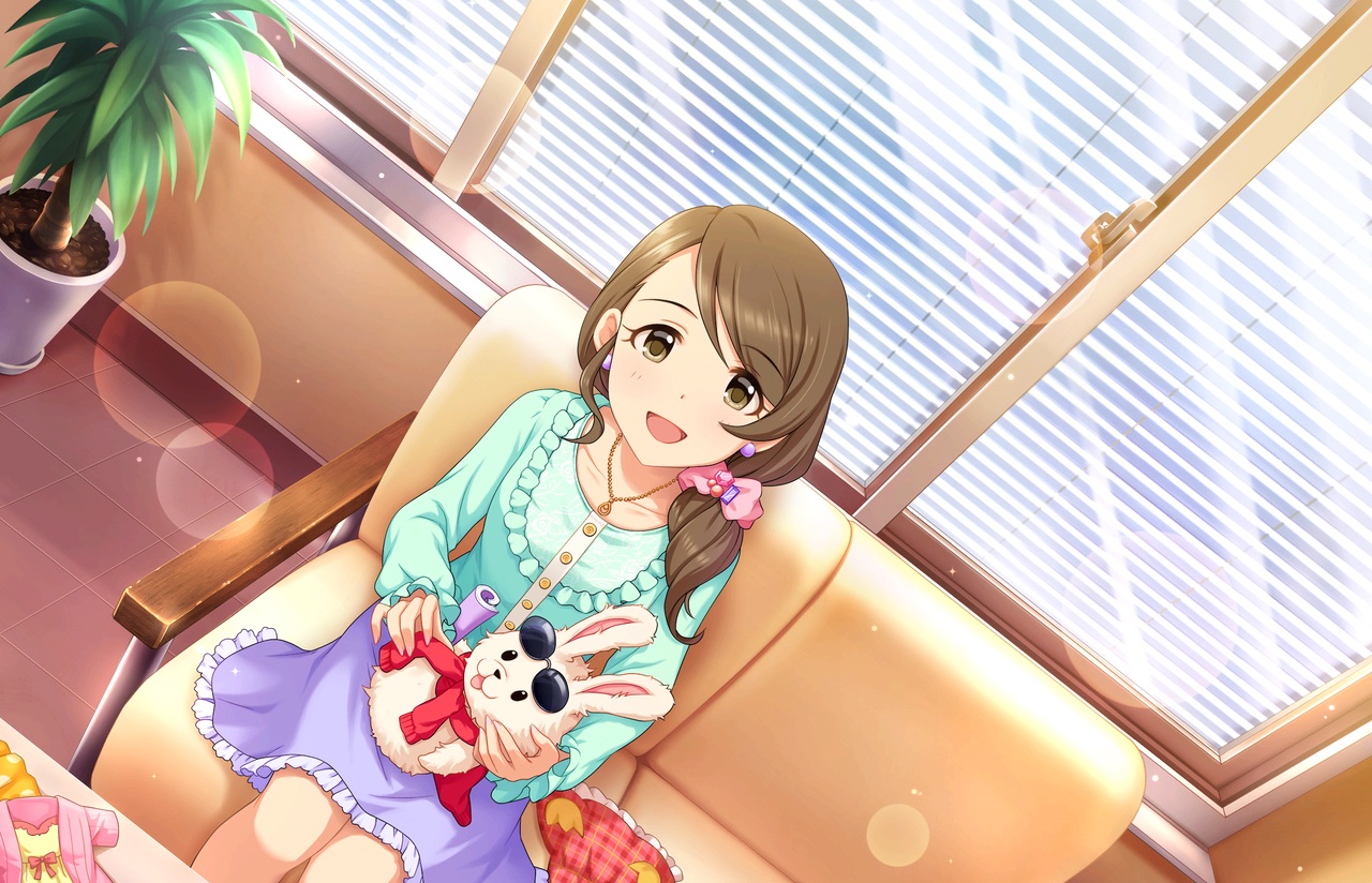 annin_doufu, brown_eyes, brown_hair, bunny, doll, idolmaster, idolmaster_cinderella_girls, idolmaster_cinderella_girls_starlight_stage