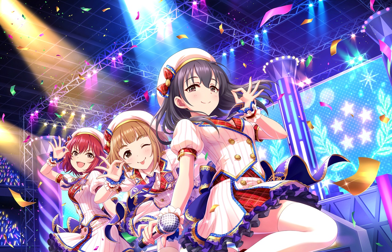 annin_doufu, black_hair, brown_eyes, brown_hair, fujiwara_hajime, hat, idolmaster, idolmaster_cinderella_girls