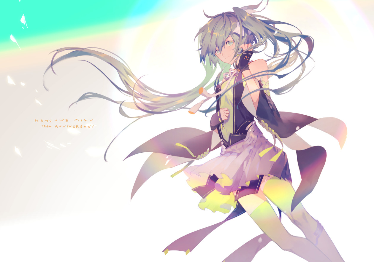 aqua_eyes, aqua_hair, gloves, hatsune_miku, long_hair, thighhighs, twintails, vocaloid