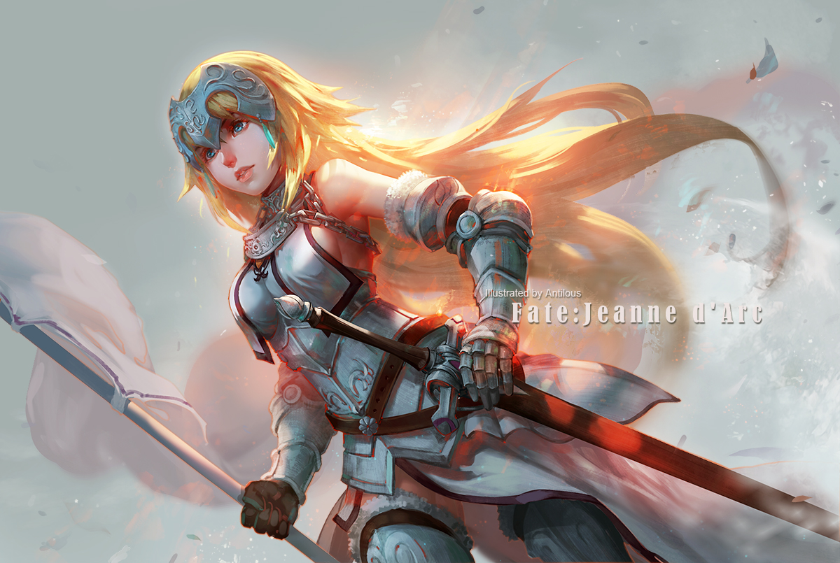 antilous, aqua_eyes, armor, blonde_hair, chain, elbow_gloves, fate/grand_order, fate_(series)