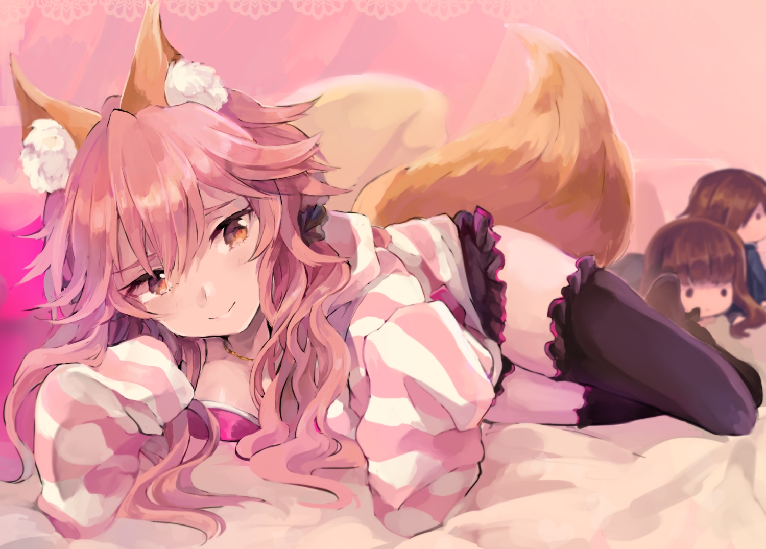 animal_ears, doll, fate/extra, fate/extra_ccc, fate_(series), foxgirl, hood, kishinami_hakuno