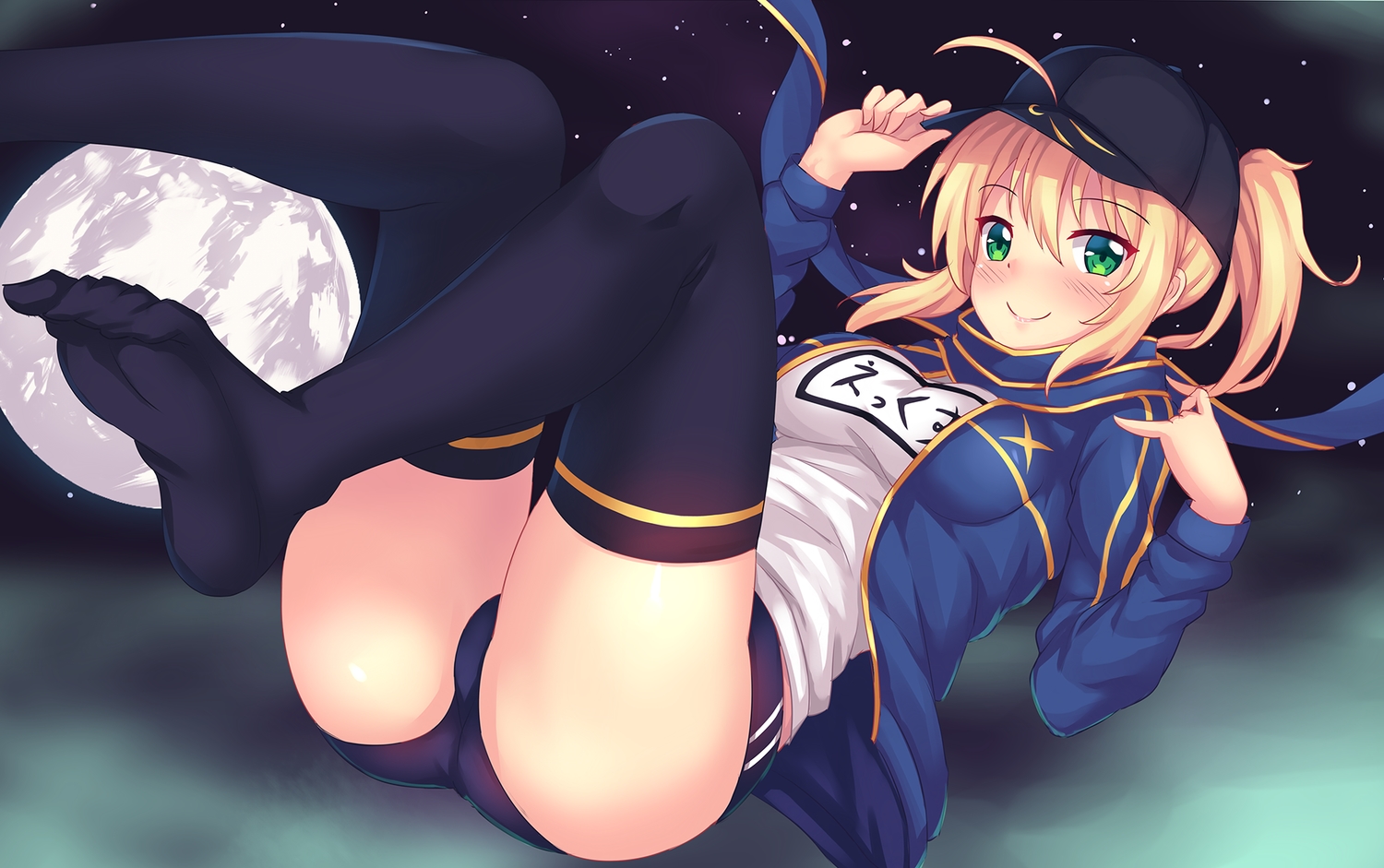 artoria_pendragon_(all), ass, blonde_hair, bloomers, blush, breasts, fast-runner-2024, fate/grand_order