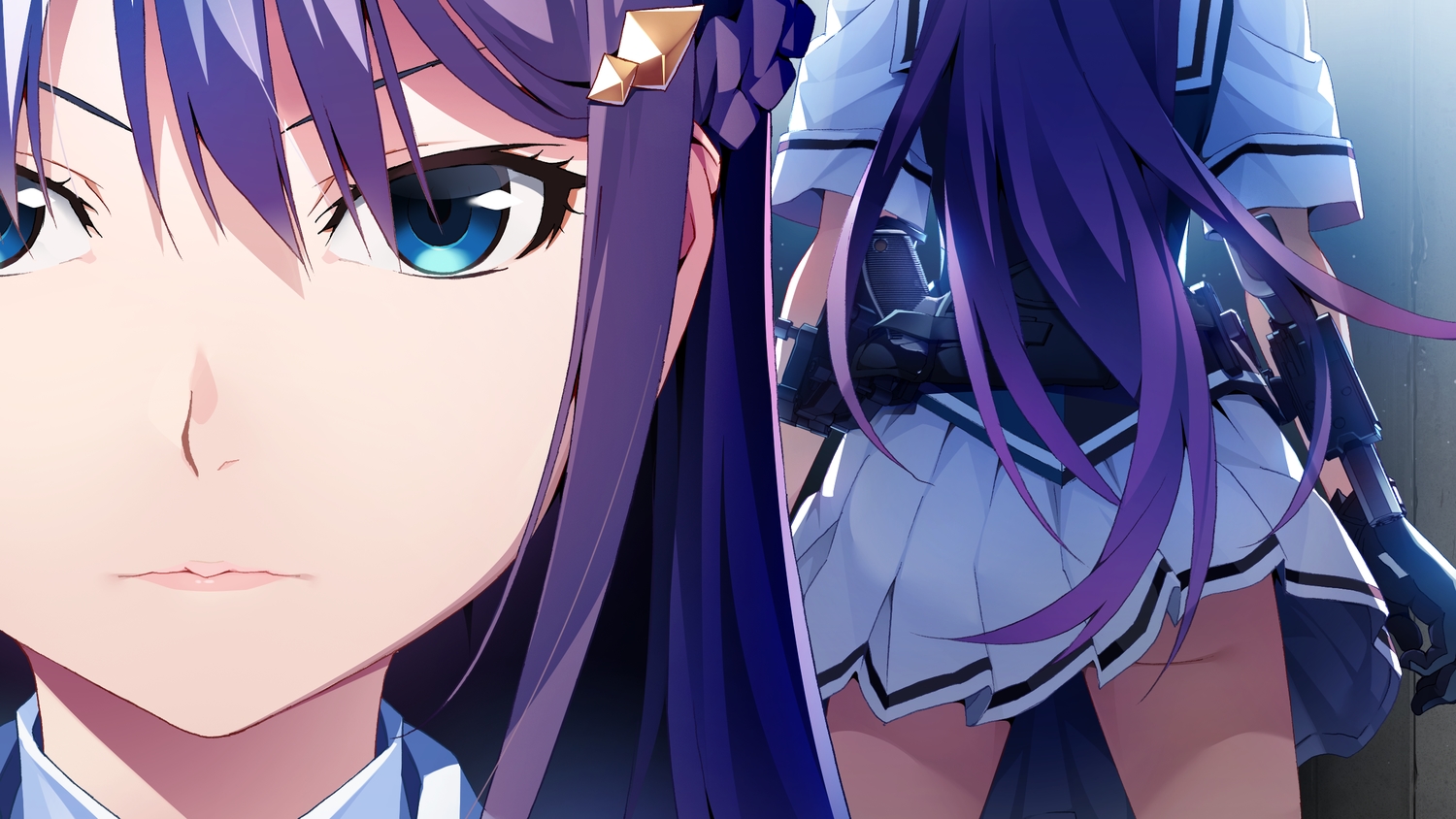 aqua_eyes, ass, braids, close, front_wing, fukami_reina, game_cg, grisaia:_phantom_trigger