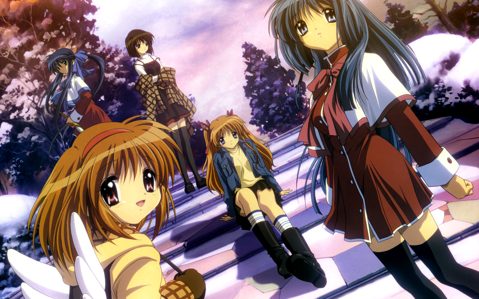 kanon, kawasumi_mai, minase_nayuki, misaka_shiori, sawatari_makoto, tsukimiya_ayu, winter