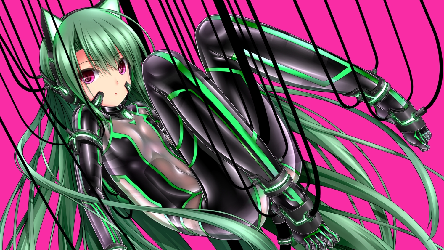 green_hair, original, shouyan