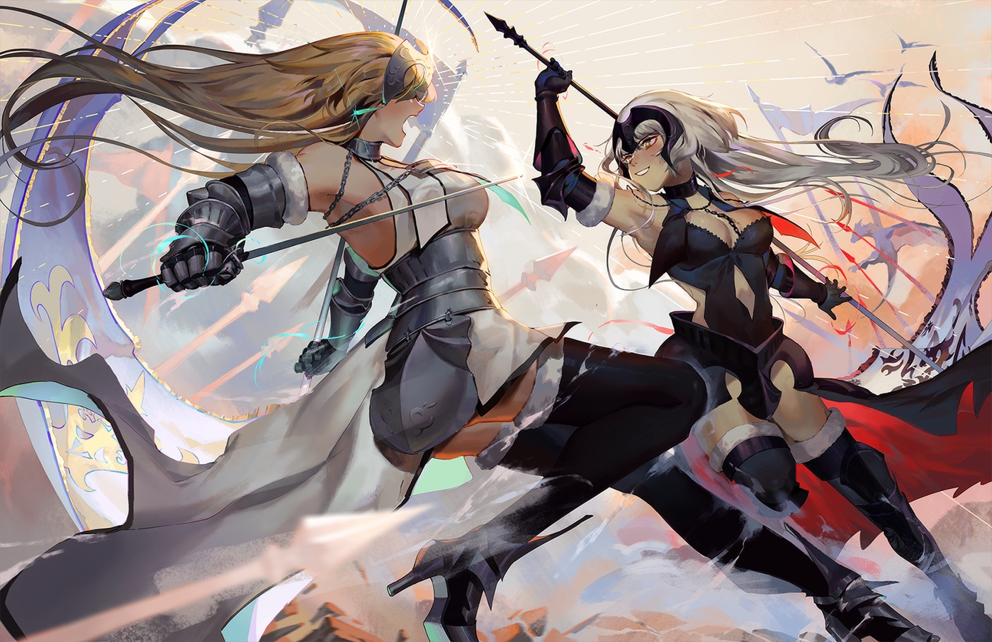 fate/grand_order, fate_(series), jeanne_d'arc_alter, jeanne_d'arc_(fate), pixiescout